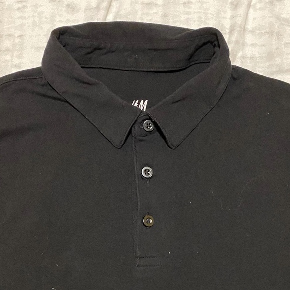 Mens black collared shirt large - Picture 2 of 3